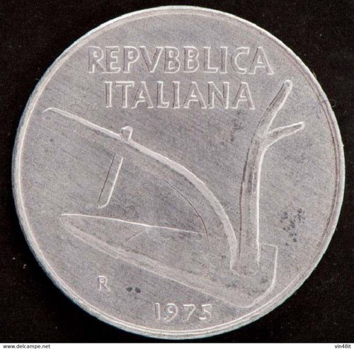 1975 italia moneta - -,