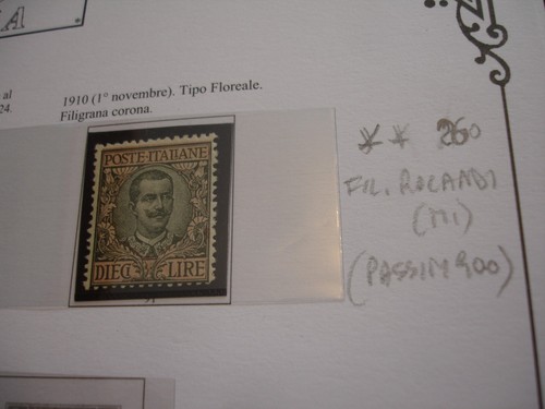 Italia regno 1910 floreale - italia,