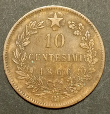 10 CENTESIMI LIRE VALORE 1862