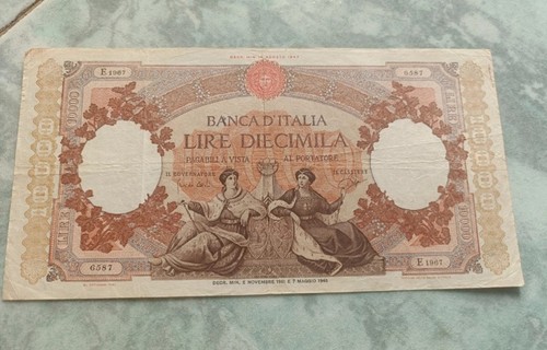 Banca italia banconota - banca, lire
